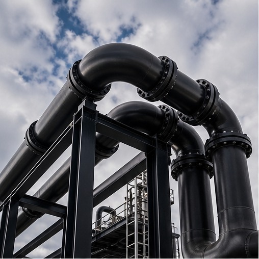 Maintenance work around industrial pipes